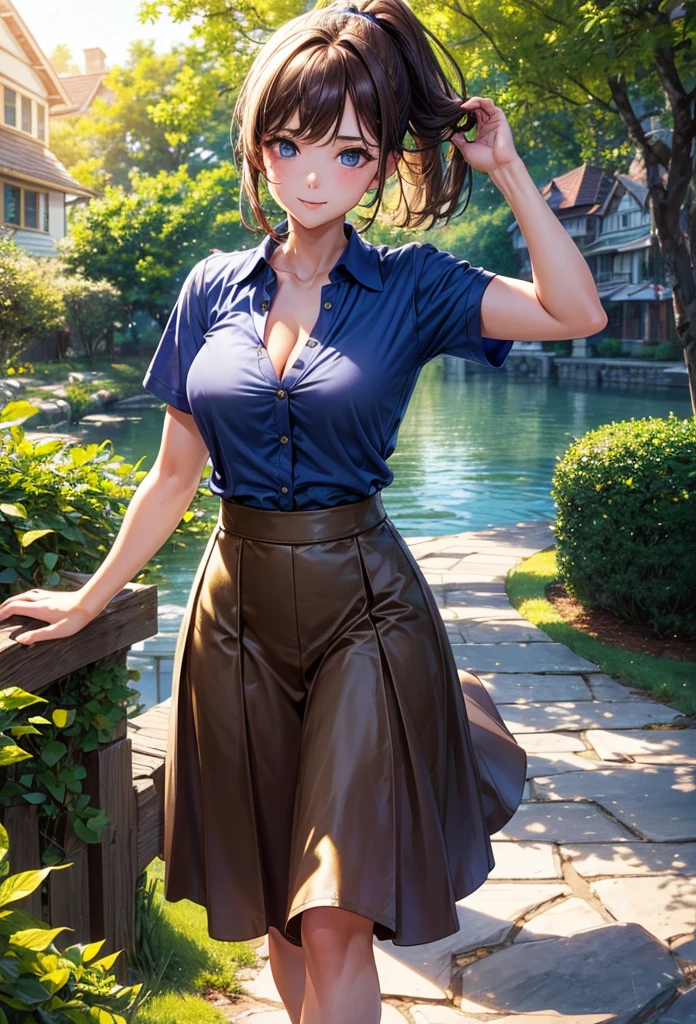 Magnifique jeune femme espagnole, dans un jardin, porter un legging et un decolté, Tout le corps, beau visage, chef-d'œuvre, meilleure qualité, Ultra-détaillé, seulement, Ombre, contraste, lumière cinématographique, éclairage latéral, Ultra haute résolution, best Ombre, brut, 4K, 85mm, faible profondeur de champ, Couleur Kodak Vision, extrêmement détaillé, Directeur de la photographie_\(ultra\), photoréaliste, Réaliste, Post-traitement, un maximum de détails, rugueux, son, vrai vie, ultra réaliste, photoréalisme, Directeur de la photographie, 8k, UHD, Directeur de la photographie