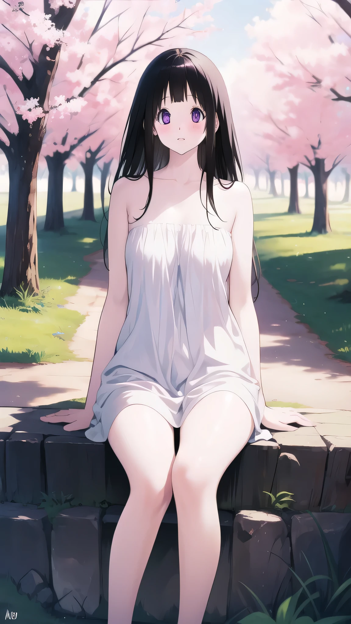 hugging own legs、Legs2Book、(looking away:1.4)、Pussy、M-shaped legs、Spread your legs、Sit on the ground、In the park、Wear a 6 panel cap、Beige mini skirt、Black shirt with shoulders、Black sneakers、Girl、Girl、Younger、Baby Face、flat chest、forehead、Black Hair、Open both eyes、smile、One person、sunlight