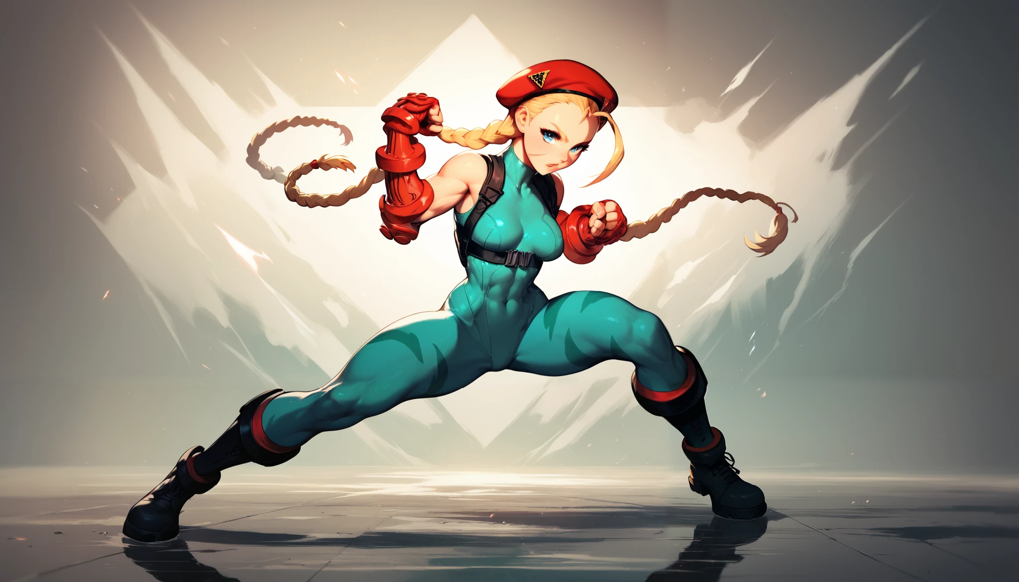 cammy, fighting solo, full body,wallpaper
