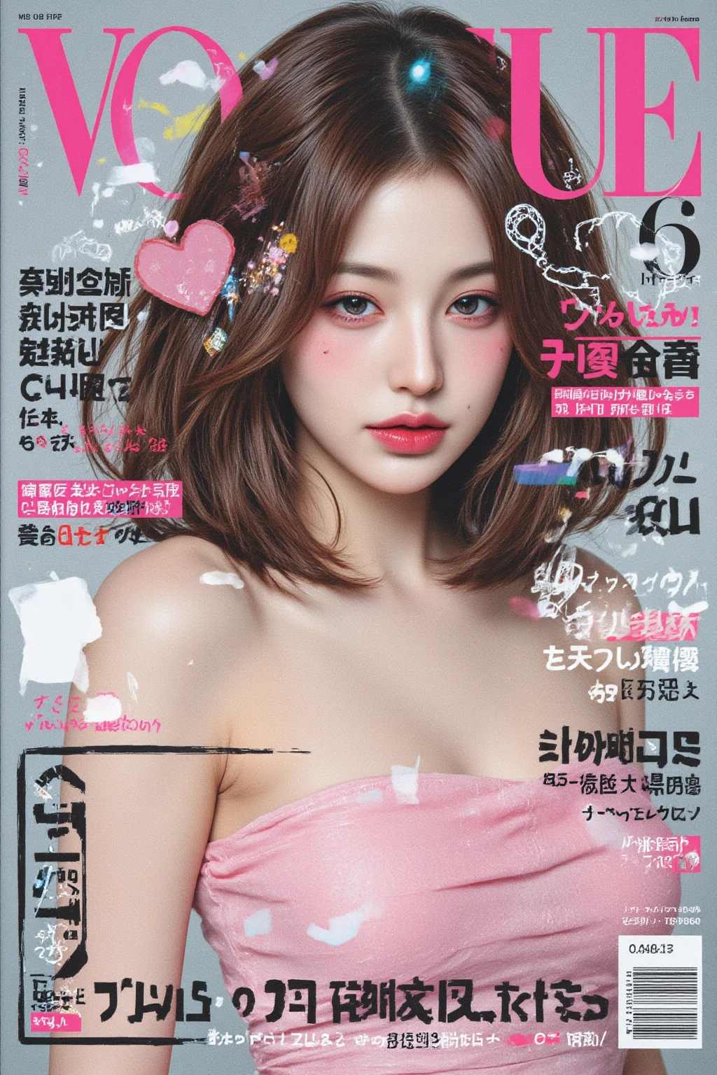 White Background、Professional Lighting、(((Professional Lighting 1.5)))、Translucent skin texture、Beautiful Skin、Beautiful Skin、、(((Whitening 1.5)))、White bra、See-through、、Ecstasy of Musical Notes、((White bra1.5))、See-through1.5、Bust up photo、Simple earrings and necklace、(((ファッションMagazine Cover 1.5)))、(((Magazine Cover 1.5)))、Gray Hair、Dynamic Pose 1.4
