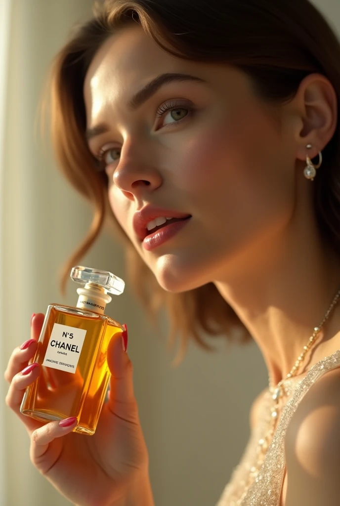 beautiful woman, perfume advertisement 