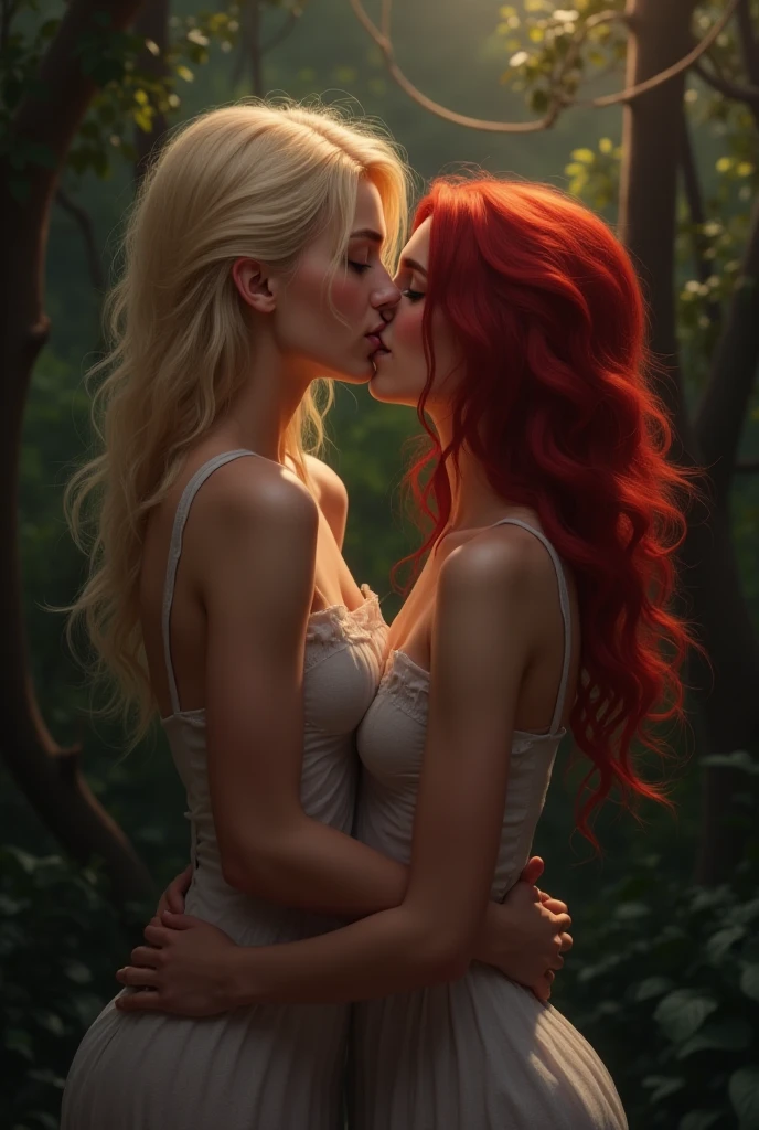 allow nsfw images, perfect bodies, a lesbian actress with the perfect face hermione granger is with another lesbian actress with the perfect face of ginny weasley, (lesbian witches kissing, 16 years old in the forest, no clothing , on your back, sticking your ass out with your legs and buttocks half open, in sexual position, open and round ass showing the pussy, shows her breasts without clothes, he&#39;s facing away from me, sex anal toy (perfects eyes) (perfect mouth) ( porn actress), (perfect nose) (perfect legs) (perfect hands)
