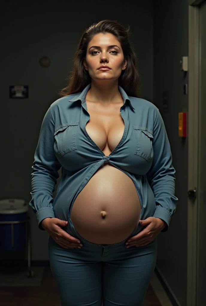 I look at the viewer, One, yorforger,1 girl, ((medium breast)), ((belly stuffed)), ((huge belly)), ((Very drunk)),