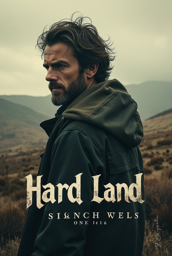 I need a German cover page on the subject Hard Land by bededict Wells 