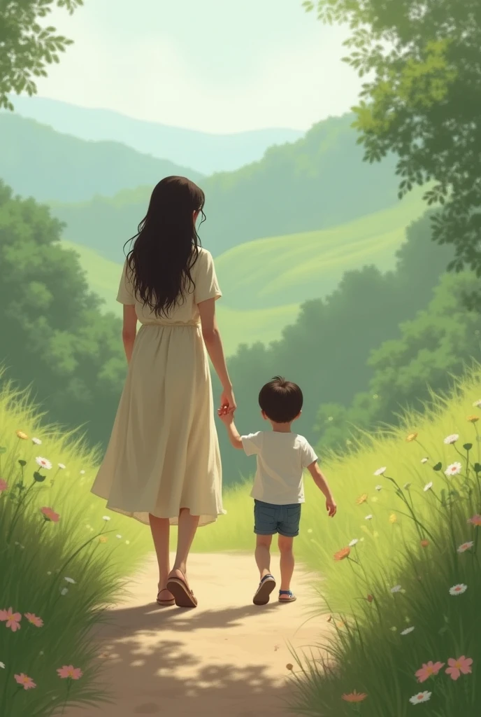 A person holding the hand of a child who is blind but can see clearly