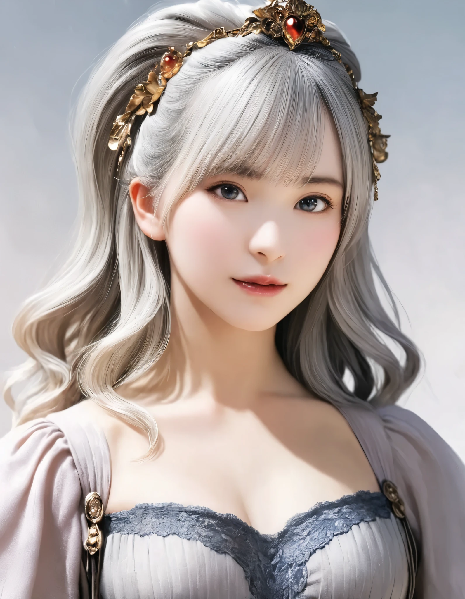 (best quality, 8k, high resolution:1.2), 1girl, FINAL FANTASY IV, Rosa, upper body