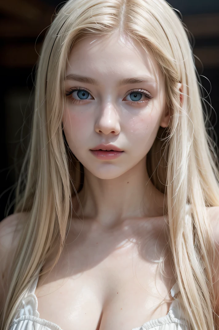 Artoira, realistic, age 25, pure white skin, blue pupils, blonde long hair, perfect face, perfect shape body, perfect large breasts, princess crown, blue royal dress, posing to viewer, 8k , ultra realistic.