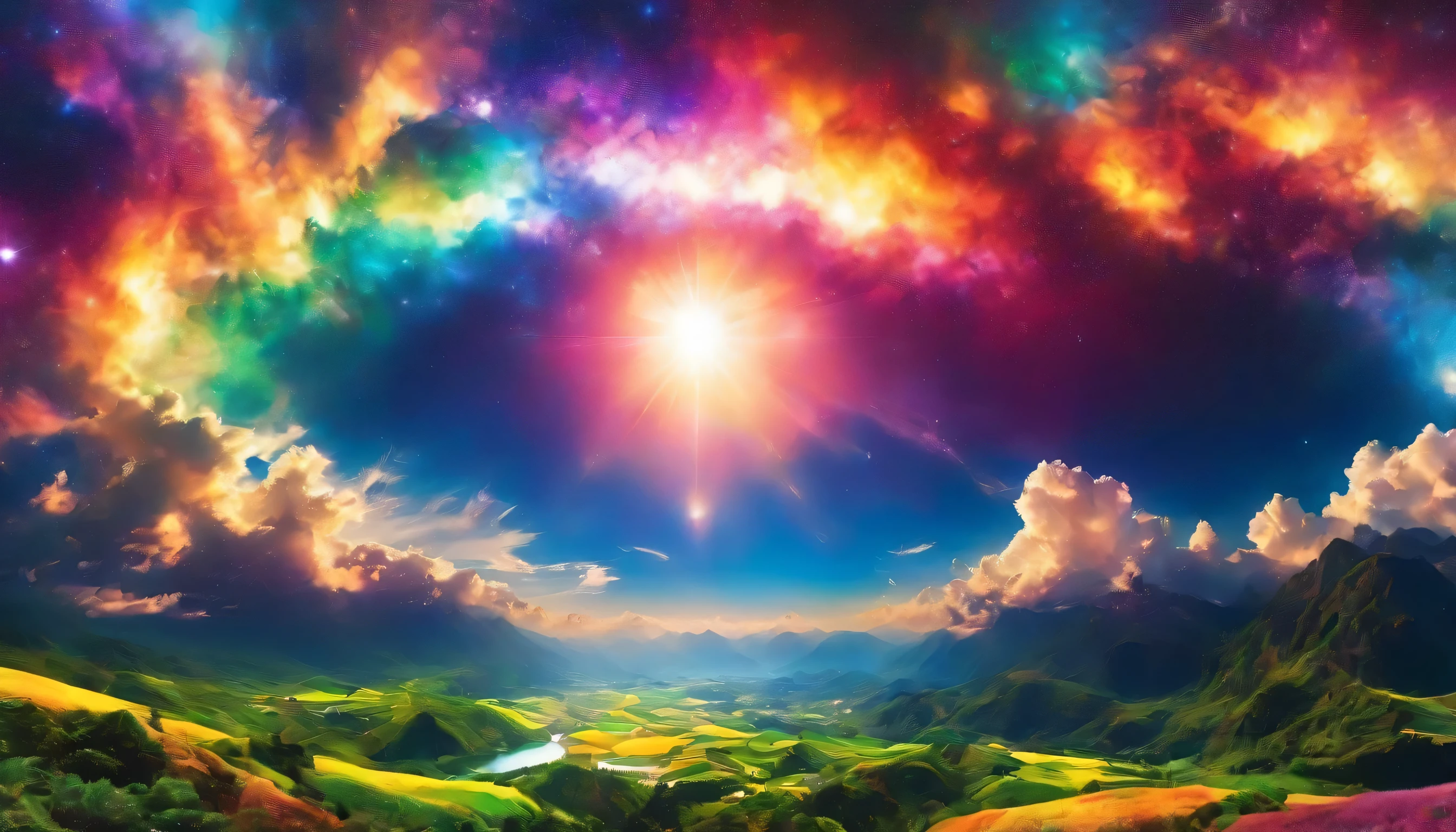 Wonderful ., A beautiful sky extends ,dreamlike,marvelous scenery spreads,,higher time for you,Higher quality, photograph ,structurally correct, perfect composition ,Photograph taken for advertising , Beautiful light and shadow ,Photographed by a professional photograph er,higher scenery was selected,rich colors,Cast colorful spells , Get used to it ,marvelous,marvelous,light effect,sparkling,Evening,evening,Star,higher,Complex and detailed,Degradation