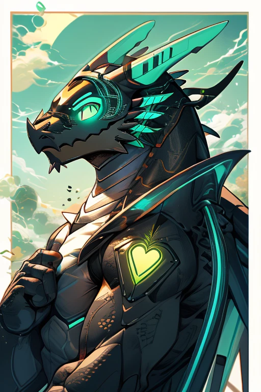 1 male, solo, full-body in image, Anthropomorphic dragon mechanical/Robot/Android/Mech, vibrant blue singularity-styled eyes, dual horned, cyan accent, light-grey steel/alloy frame