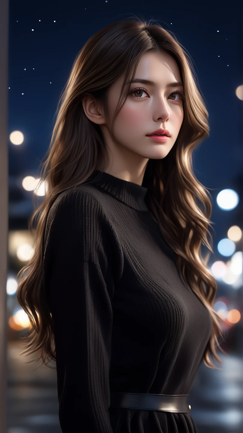 (Real photo, Best Quality), (realist, Photo realist: 1.3), Best Quality, Very detailed, masterpiece, Hyperdetail, illustration, 1 girl, dynamic angle, World masterpiece, disordered_long_hair, Best Quality, fondo de pantalla CG unity 8k, Caucasian perfect body, photographed with a Canon EOS R5, 50mm lens, f/2.8, HdR, (8k)