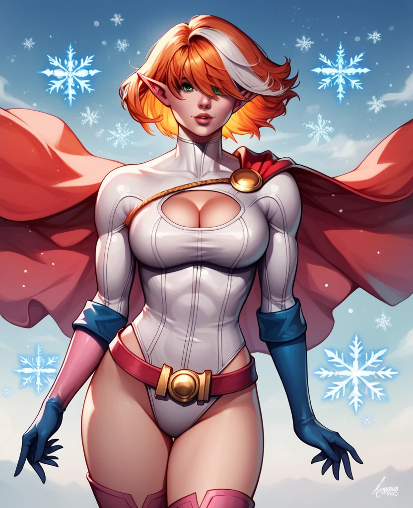 (white weight girl:1.5),(beautiful face:1.3),(giganticboob:1.4) (big red star:1.7),(beautiful skin:1.1),(gigantic power suits dress:1.6)
(colorful:1.4),(bright hole:1.3),(shiny hair:1.5),(lot of dimple :1.6),(snow bangs :1.5)