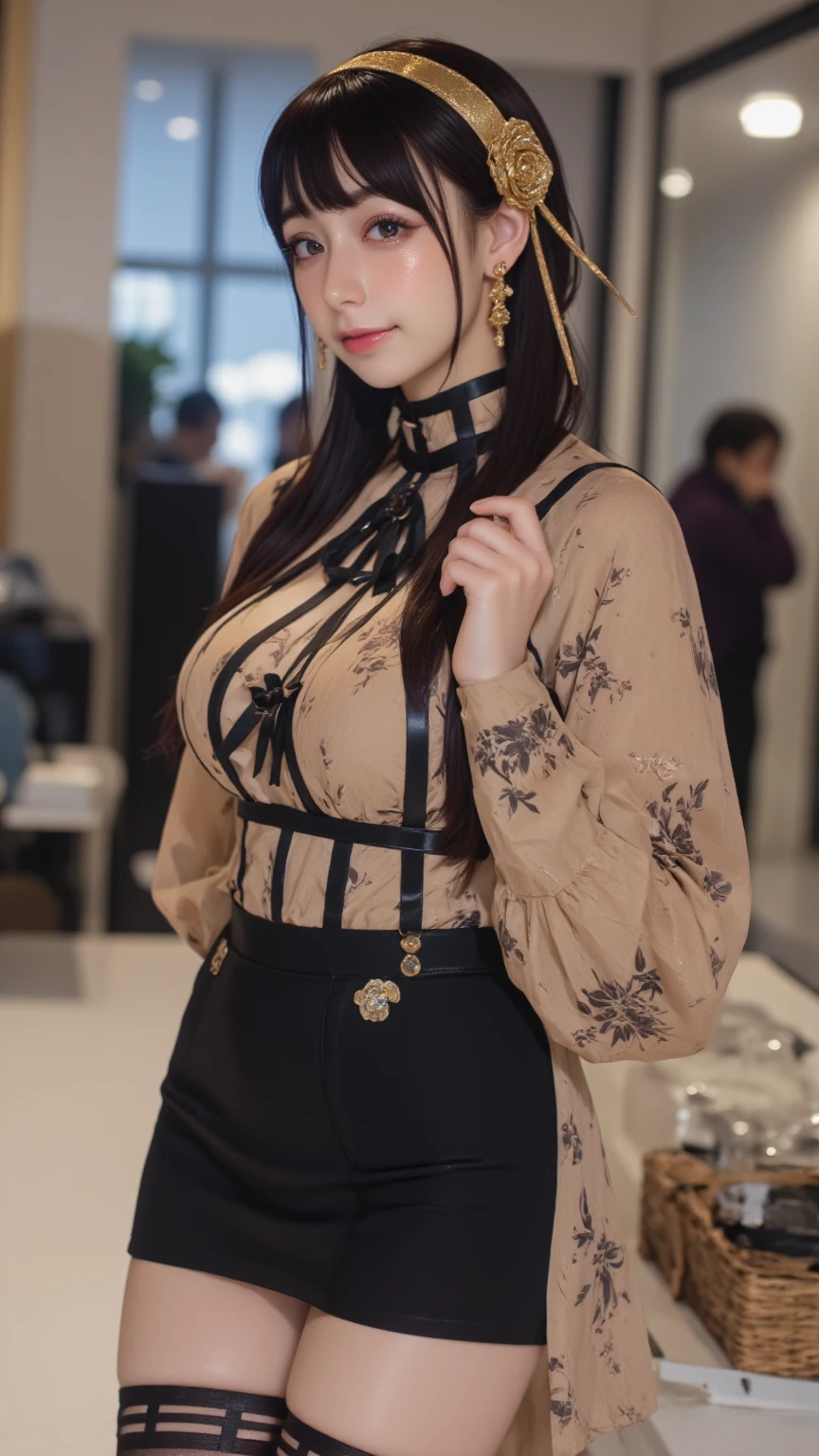 (best quality detail: 1.2), realistic, 8K UHD, high definition, (1 girl: 1.2), ultra detailed, high quality textures, intricate detail, detailed textures, fine detail, high detail, extremely detailed cg, high quality shadows , detailed beautiful delicate face, detailed beautiful delicate eyes, depth of field, ray tracing, 20 years old, pretty Kpop girl, (Korean ulzzang face: 1.1), slim face, (ulzzang-6500-v1.1: 0.6), PureErosFace_V1, glowing eyes, blush, bright lips, perfect body, (jacket, turtleneck, pantyhose: 1.1), (brown hair, ponytail: 1.1), winter_street, snow_particle, Christmas,