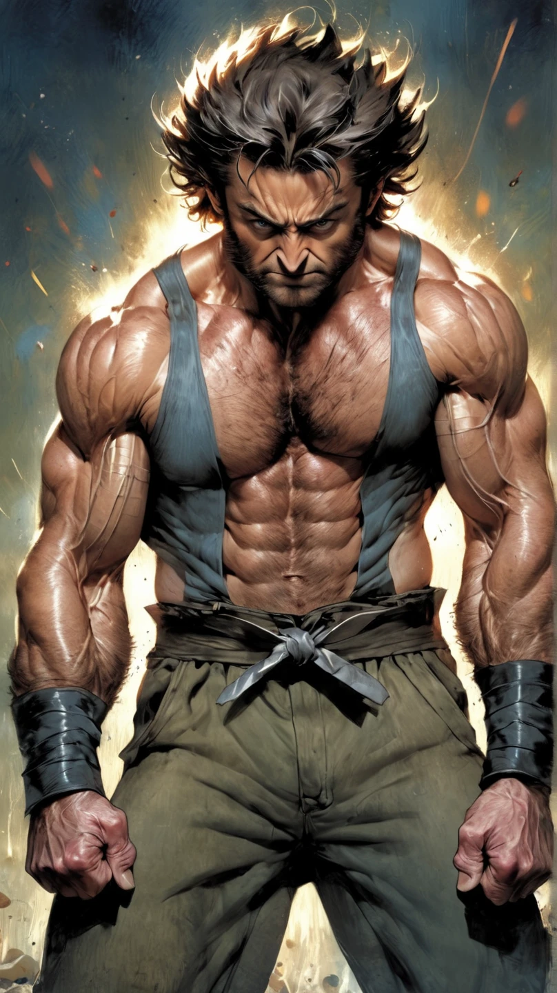 Marvel, Wolverine with 3 Adamantium Claws, full footage (extremely detailed CG unity 8k wallpaper), trend in ArtStation, trend in CGSociety, high detail, sharp focus, dramatic, photorealistic