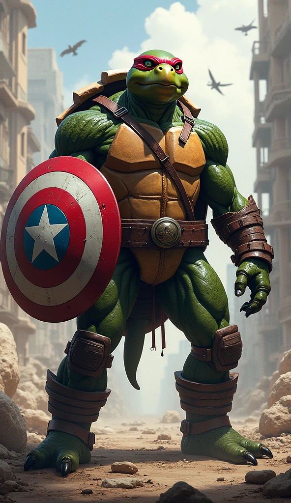 A Ninja Turtle Captain America