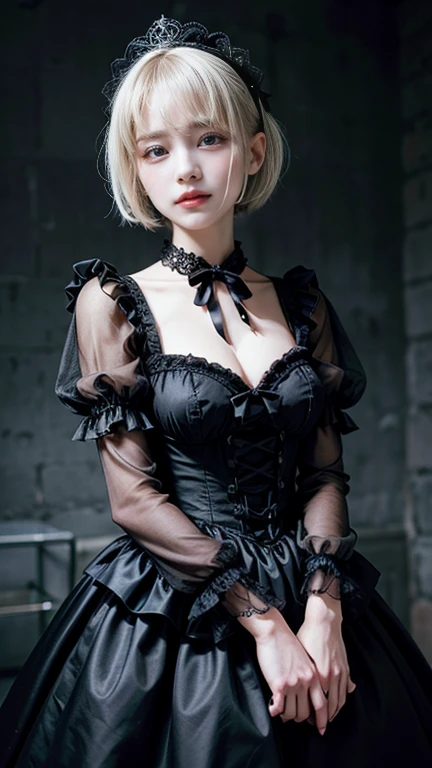 Please draw a very beautiful girl with short white bob hair wearing a gothic lolita outfit.。She exudes an elegant and dark vibe..、She exudes a unique beauty in Gothic Lolita fashion..。Her white hair is pulled back into a neat short bob.、that highlights her individuality and sophisticated beauty.。
Her gothic lolita outfit is dark and luxurious in design..、that brings out her elegance and mysterious charm.。Lace and ribbon、Accents such as ruffles、that is a hallmark of her Gothic Lolita style.。Her pose is graceful、that expresses her deep worldview hidden inside her.。
Her eyes shine mysteriously、Combined with her charming smile、that highlights her individuality and charm.。Her smile has a unique charm、She exudes confidence and sophistication in gothic lolita fashion..。Her appearance is美しく、Making her presence known in the world of Gothic Lolita.。
This super beautiful girl with short white bob hair and gothic lolita style、that has a unique charm and sophisticated beauty.。Her appearance is、Her presence and charm blends in the world of Gothic Lolita fashion..、that'A fascinating and mysterious sight.。