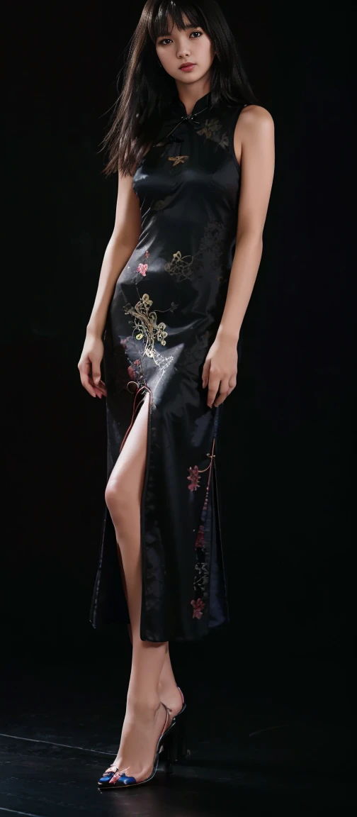 ((Masterpiece, Highest quality)), Detailed Full of details, poses and expressions, Highly detailed, Depth, s,beauty girl,cinmatic lighting,with light glowing,Red and gold,Phoenix decoration,light yarn,Lace,lace pantyhose,high-heels, upper body only, close focus
