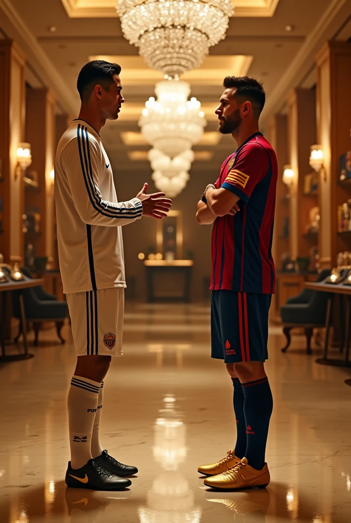 Cristiano Ranaldo vs Messi football prizes and trofi Beautiful thumbnail image