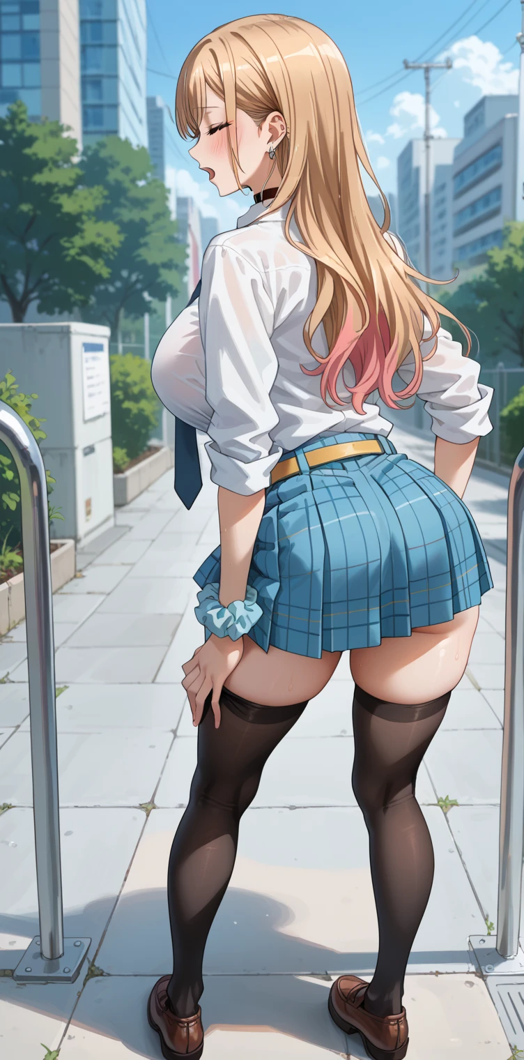 high school girl、Browsing Caution, 1boy and 1girl, In underwear、Back alley at night、teenager、Blazer uniform、Beautiful woman、Very thick thighs、Very short skirt、Lifting her skirt to show her panties、Spread your legs wide、Acme Face、Seducing the audience、Best image quality、High resolution、masterpiece、super high quality、Thick pubic hair、Holding money in your hands、Light green lace panties、Very big ass、Very large breasts  、Blushing、4K quality、Blushing、Cry of ecstasy、Wearing black knee socks、Sweaty all over、Heavy breathing、Shaking breasts、上下にShaking breasts、{Highest quality}, {so beautiful}, {Very detailed}, {Best illustrations}, Browsing Caution, girl, 