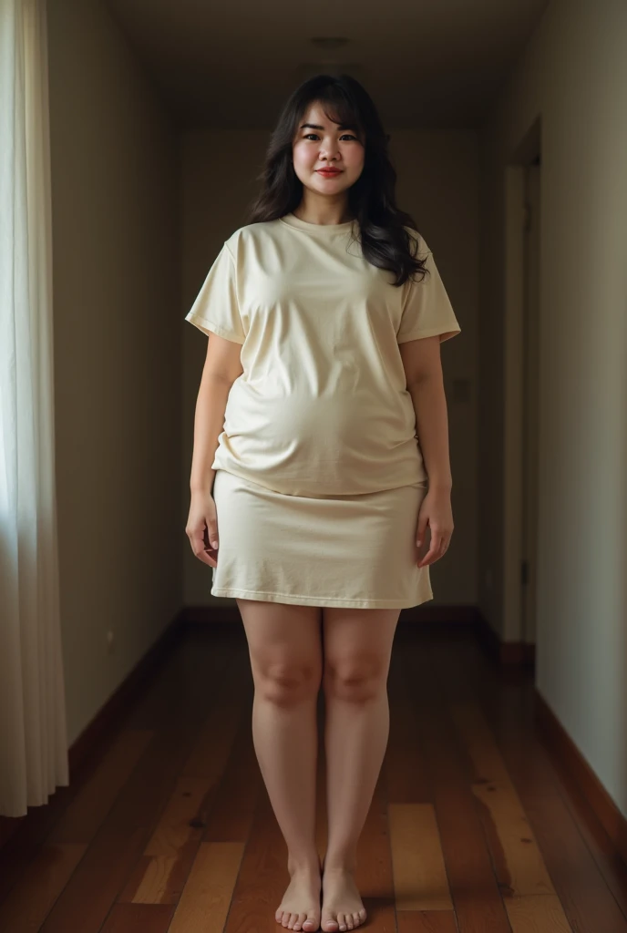 a 10 year old obese girl, chubby cheeks, round face, double chin, thick arms and legs, wearing a , standing in a school setting, realistic, detailed, highly detailed, intricate details, photorealistic, 8k, masterpiece, cinematic lighting, dramatic shadows, vibrant colors