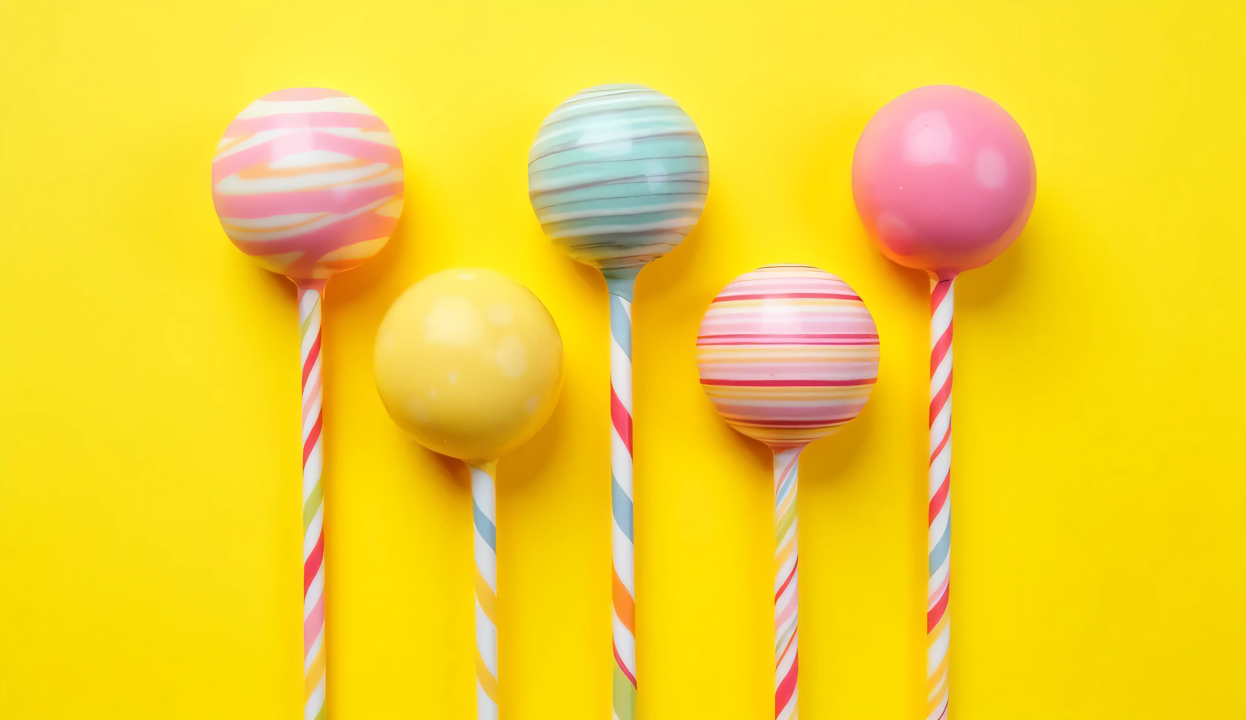 Colorful lollipops