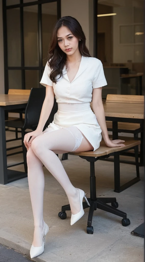 arafed asian woman in a light pink nurse costume posing for a picture, thin asian model, tiny waistline, sultry body with sexy belly, ((massive breasts|huge breasts|very tight shirt|cropped|light pink|short sleeves)), 2 4 year old female model, ((pink miniskirt|cotton miniskirt|micro miniskirt)), ((nurse costume)), nurses cap, beautiful alluring teen, model with attractive body, gorgeous young korean woman, gorgeous young model, young sensual graceful, gorgeous chinese model, (masterpiece:1.3), high resolution, ((sensual olive skin)), ((brightly lit room|bedroom))