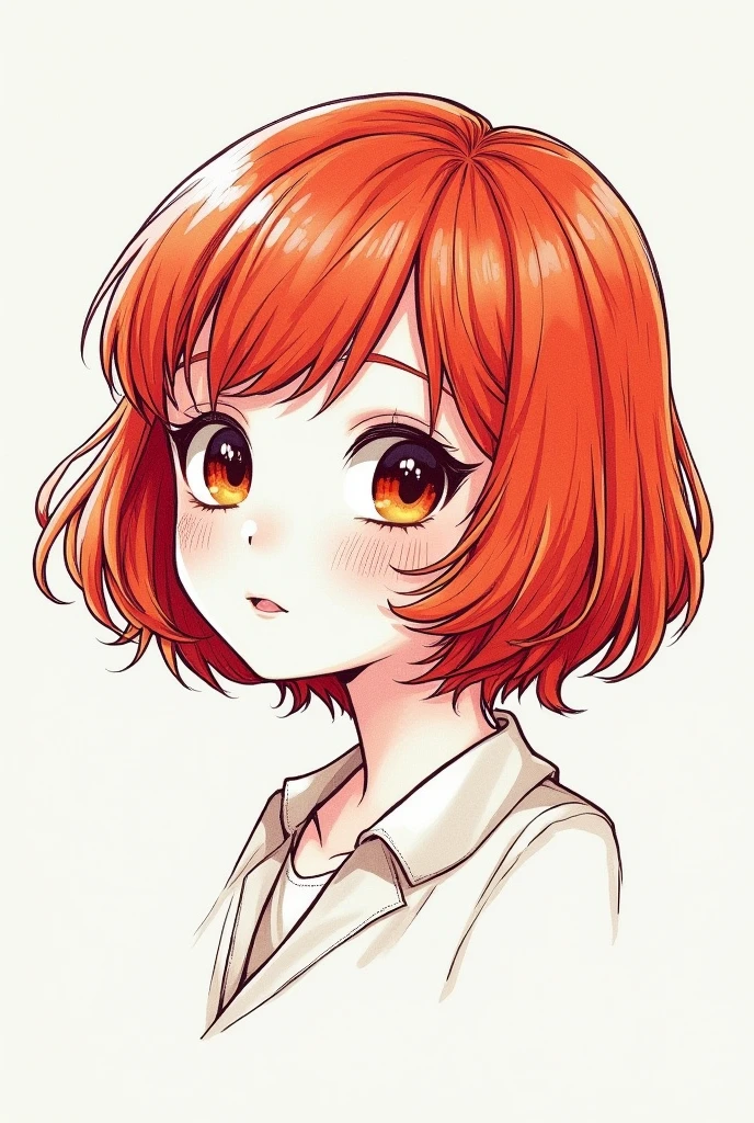 You have the drawing of a half-chubby girl with short hair lenses, using the following colors : 1) yellow dots : you can draw them in different sizes . 2) blue lines: for contours, details, etc. . 3) red textures : Draw it