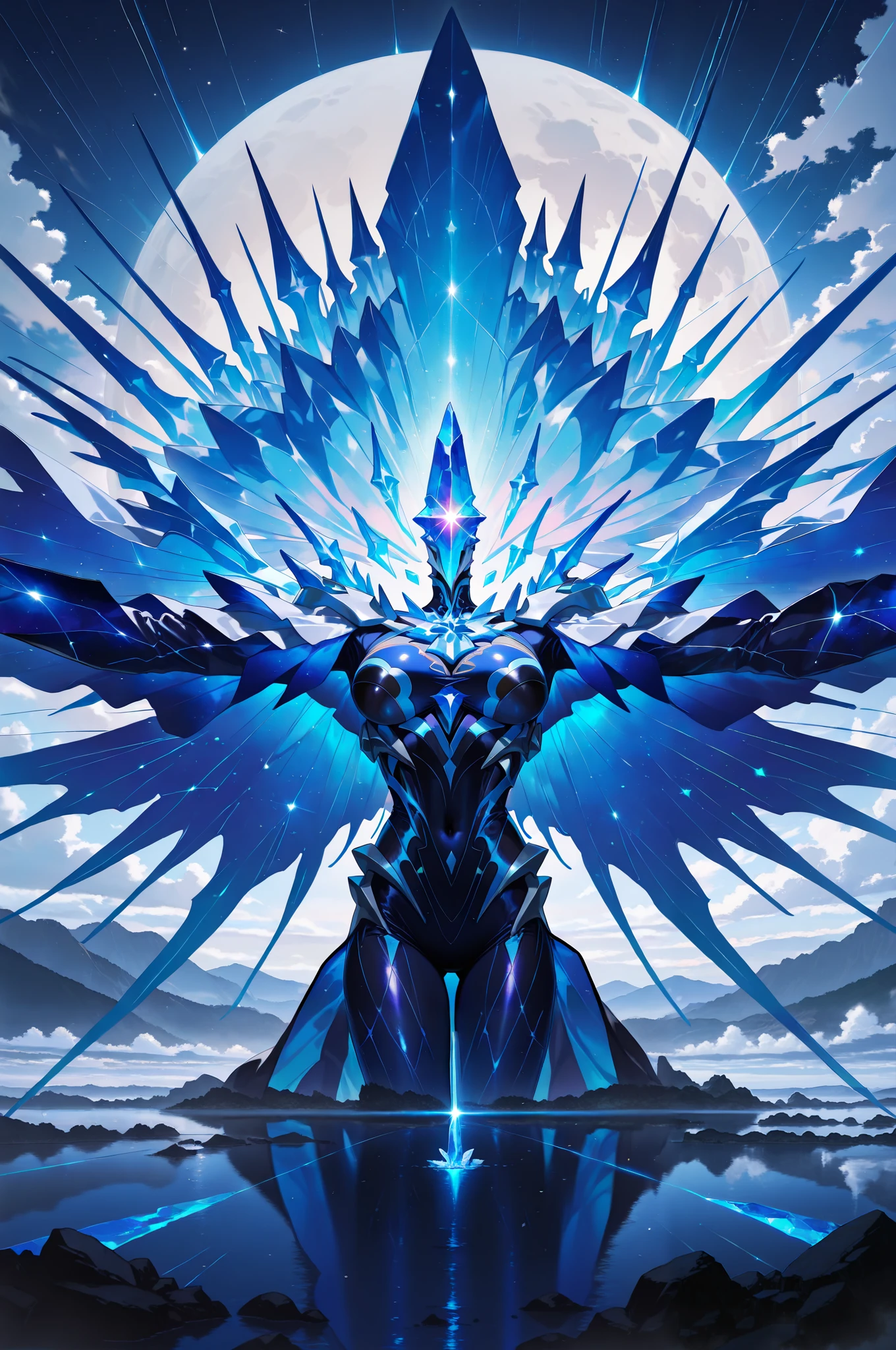 Otherworldly alien landscape with towering crystal formations and bioluminescent flora, hyperrealistic fantasy art created using cutting-edge generative algorithms,masterpiece, best quality, amazing quality, very aesthetic, absurdres, newest, highly detailed,high-resolution,