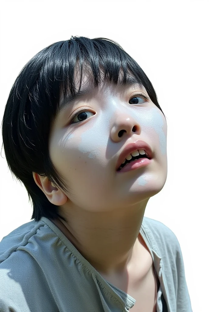 There was a young girl drinking a bottle of milk, captured with sony a3 camera, Young Asian girl, taken with sony alpha 9, soymilk, of a youthful japanese girl, iphone capture, young child, Asian face, chiho, Very thirsty, Innocent face, having a snack, obscured face, sake, photo taken with canon 5d