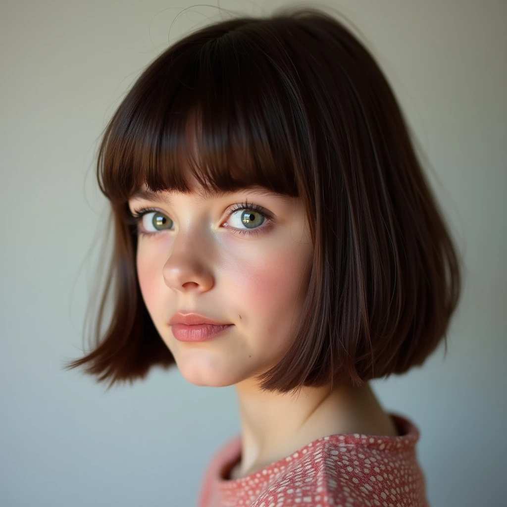 girl CHILD 10 years old, Loira russa com coque no cabelo, gelado, diversas cores.