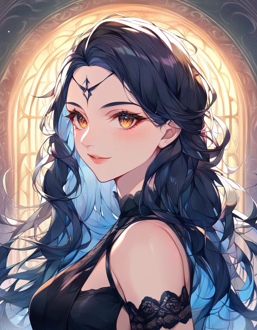 Fullbody 128k Bluray Extreme UHD 4K High quality anime image . My attention is drawn to an incredibly beautiful woman with long, curly white hair that falls like waterfalls, full lips and black eyes. Her presence radiates elegance and charm, her features perfectly highlighted by the ambient glow. an incredibly beautiful woman catches my eye. Her presence radiates elegance and charm, her features perfectly highlighted by the ambient glow. royal hair style , immersed in happiness, adding a personal and intimate touch to the scene." Rendered in stunning 4K and UHD resolution using Octane Render CGI technology, everything comes to life in a mesmerizing 16K masterpiece, with an aura fascinating and high level of detail, anime fantasy illustration with tears in her dark eyes, beautiful fantasy portrait, beautiful anime woman with brown hair, 4K, UHD, Ultra HD 4K image, extremely fascinating ethereal light, intricate details , extremely detailed, incredibly detailed.