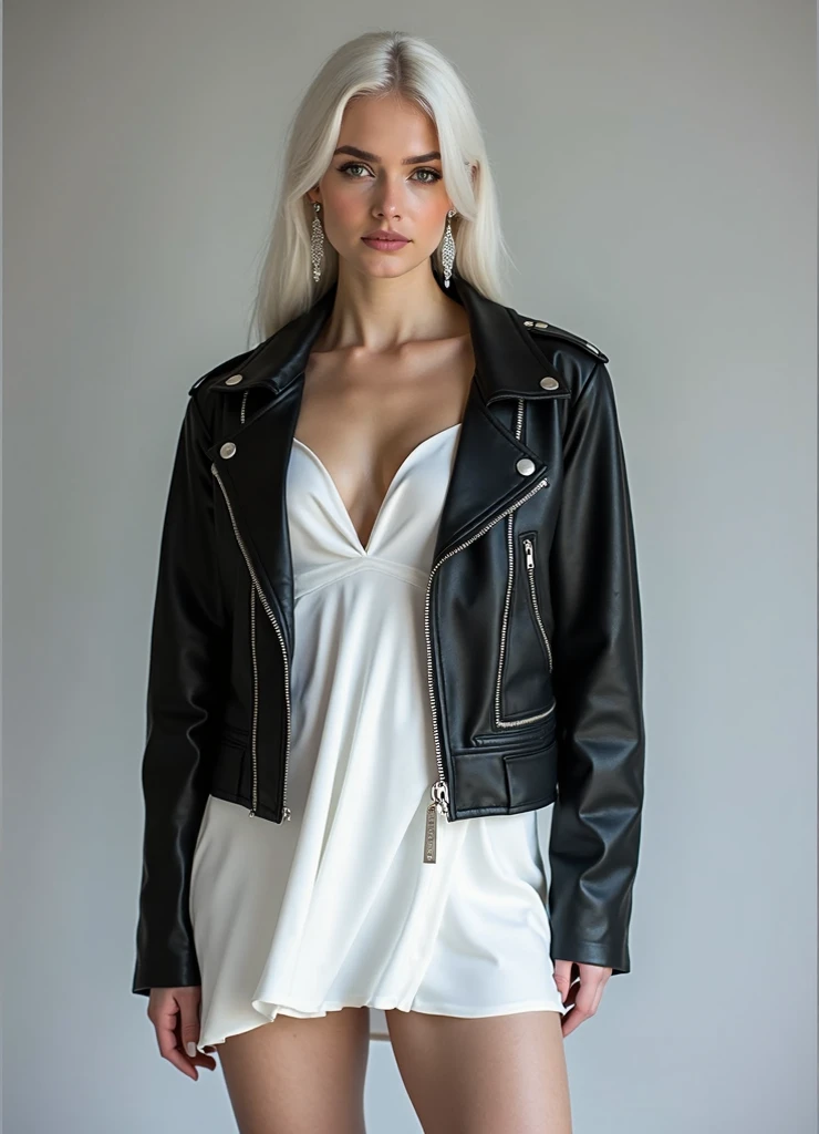 Woman, americana, age 25, pale skin and freckles, grey-eyed, delicate nose, soft and delicate lips, distant, cabelo blondie distant e ondulado na altura da cintura, Sweet smile, face with delicate feminine facial features, highly rendered