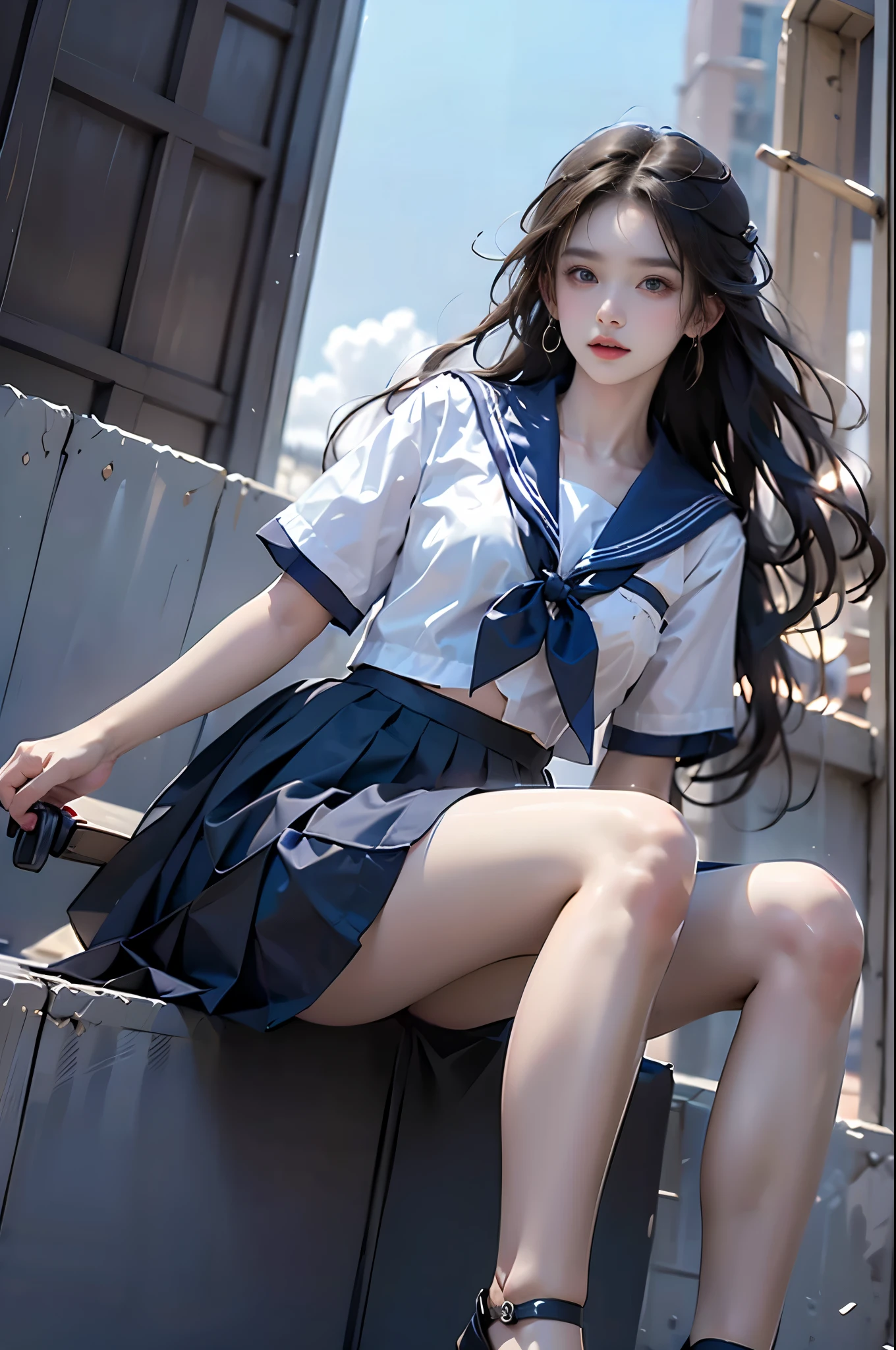 Sailor suit(Skirts the same length)