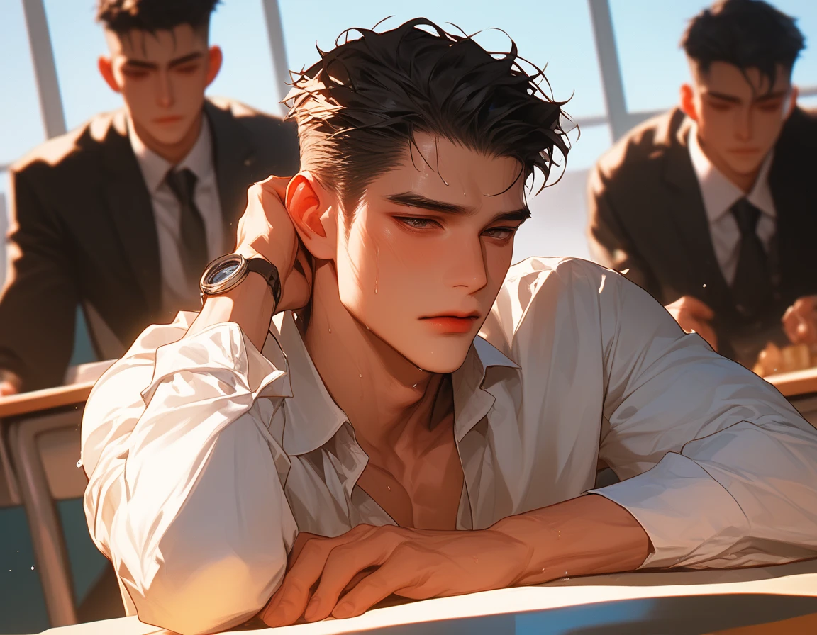 Gangbang between a 20-year-old young man and perverts,anal sex,slaves,short black hair,Black eyes,Oral ejaculation,cum shots,jock strap,Sweat vapor,Manly Rin々Shishi Face,Crying face,Reluctant face,Crying face,Fierce resistance,fullnude, Bondage,Tempered body,What BDSM looks like,Oral ejaculation,Oral ejaculation,pervert's penis inserted into anus,gargantilha,noose,chain,Realisticity,Rape scene,gay,anal sex,Anany,Gay,sexual act,