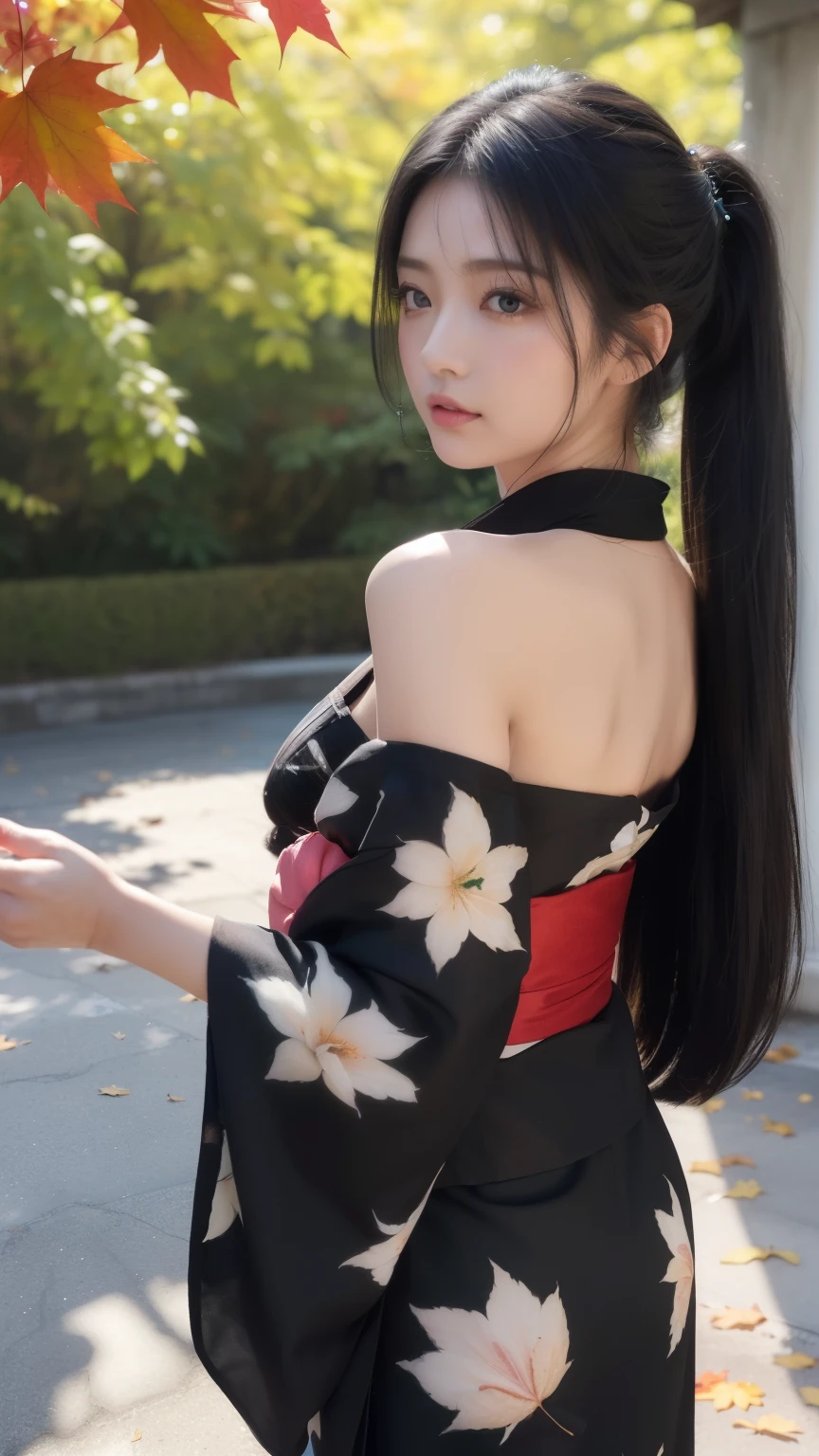 最high quality、high quality、best image quality、8K、最High resolution、High resolution、最high quality、masterpiece、realistic pictures、RAW photo、realistic atmosphere、(detailed face)、(fine hands、thumb1reference4)、(beauty of japan )、very nice face、cute face、((beautiful japanese girl))、(woman), ((18 year old beautiful girl))、(glossy black hair)、(straight long hair)、(ponytail)、whole body、slim style、(shiny skin)、(Fair skin, Glossy skin)、real human skin、realistic human body structure、perfect body, perfect face, perfect hands, perfect fingers, perfect lips, perfect eyes,perfect teeth、perfect background, perfect atmosphere,look at the camera、 soft natural light、samurai kimono、maiko kimono、servant、geisha kimono、japanese kimono、Furisode、kimono、Yukata、japanese traditional、Samurai Residence、Japanese garden、((colorful transparent see-through(flowery kimono、Hakama with side slits))、((Under the tree where plum blossoms are in full bloom(Poses that make your thighs look sexy))exposing her vagina and showing her naked body