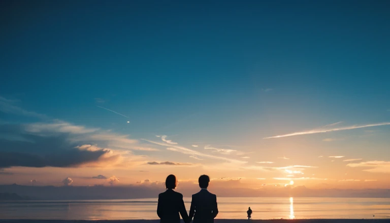 hasselblad photograph of, two males kissing, golden hour, (close-up:0.4),
