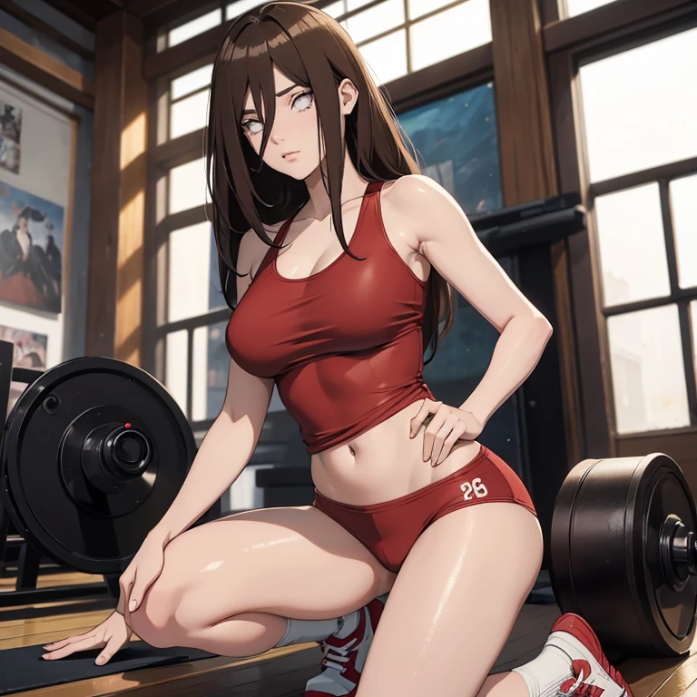 Tifa、Wrestling with a big muscular man