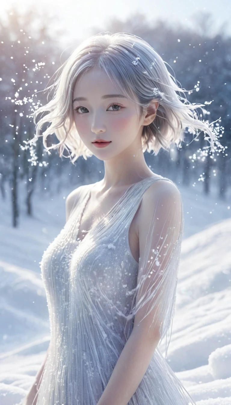 (Raw photo:1.2), (Realistic:1.4), (Highest quality:1.4), (超A high resolution:1.2), (Very detailed:1.3), (nffsw:1.2), (Cinematic lighting:1.3), (eye), (snow:1.2), Cute fox, Are standing, (3/4. Portrait: 1.2), Butt, (Bushy Tail: 1.2), (Soft fur: 1.2), (Cute: 1.2), (Gazing at the audience), (Innocent look), (Soft Light), (dream), (((Completely naked: 1.3))), (Ethereal: 1.3), (magic: 1.2), (Snowflake: 1.2), (Winter Wonderland: 1.3), (Whimsical: 1.2), (fun: 1.2), bust, alone
