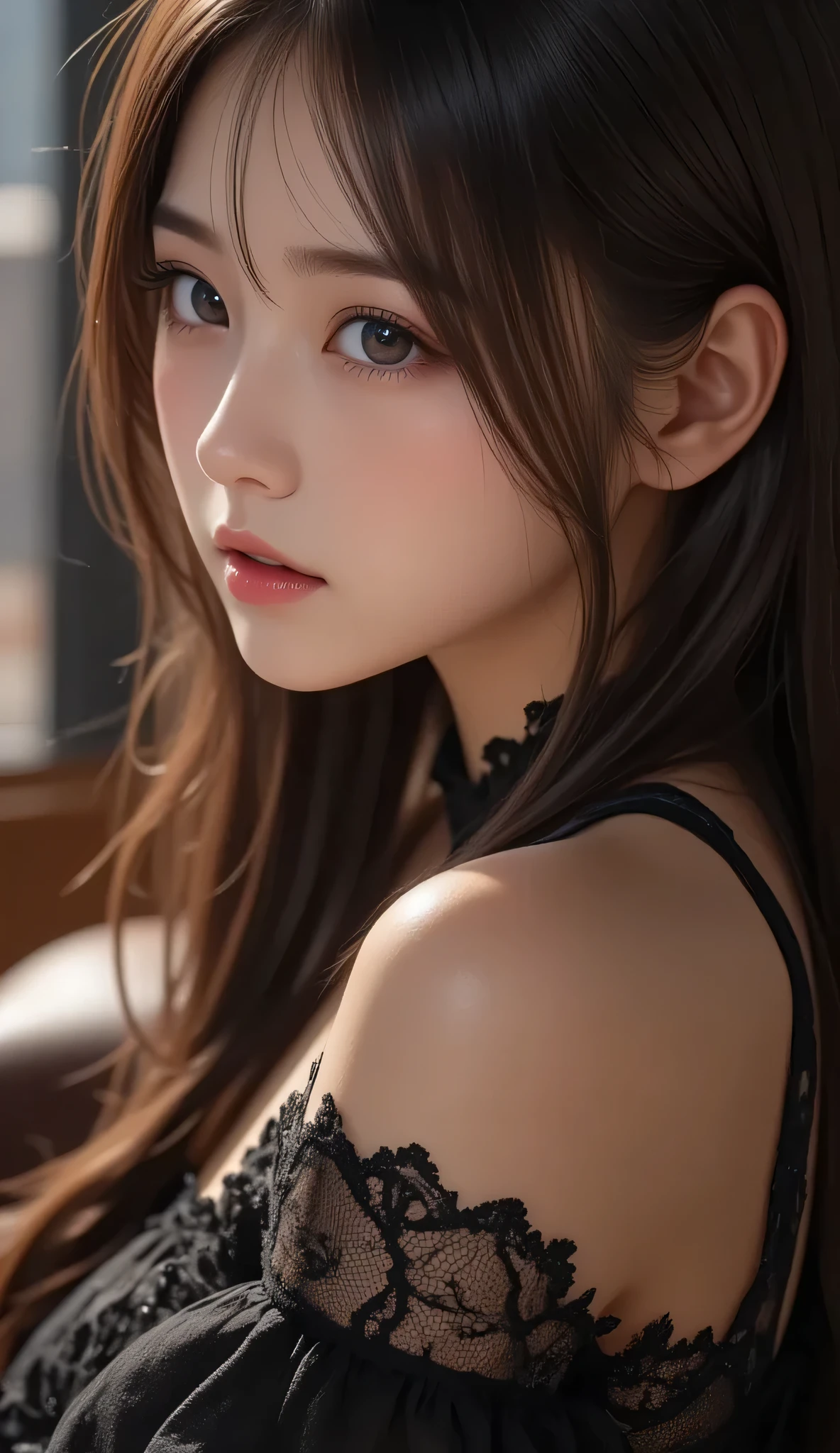 ((1girl)), Brown hair, Amazing face and eyes, Pink eyes, (amazingly beautiful girl), Brown hair, ((Best Quality)), (Ultra-detailed), (extremely detailed CG unified 8k wallpaper), Highly detailed, High-definition raw color photos, Professional Photography, (((Bokeh))), depth of fields,