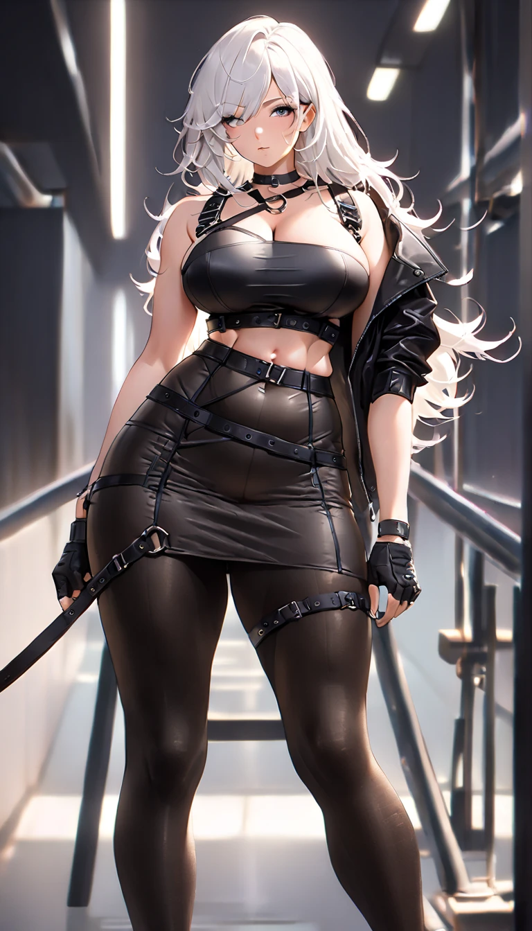 (Anime style), ((Mature Woman)), Female Policeman, Black Belt, Open Wear, Leather Jacket,Long Dark Brown Light Wavy Hair, Police Badge, Strap on Chest, Big Rifle, Gun, Cobblestone Criminal Lair Background, Thigh Height, Black Leather Boots, Provocative Poosing, High Leg, High Leg Thong, Night, Naked Tits, Dressed Clothes, Boobs, Side Boobs, cleavage, police uniform, baseball cap, headset, under, (((low leg laces)), (((skindentation)), panties pulled down, exposed, (shiny on), shiny all over the body, glossy all over the body, (hands bent horizontally at the waist against the wall and buttocks sticking out), (hands and feet on the ground)