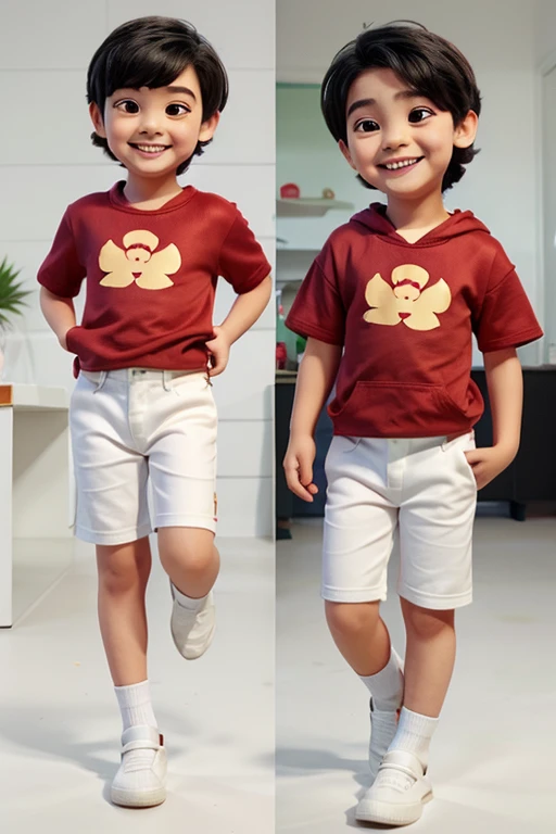 there is a young boy standing in front of a parked motorcycle, small wide smile, Cute boy, kid, Small smile, streaked, kiddy big breasts, Happy kids, Short smile, wearing stripe shirt, Gamine, ssmile, Smile face, smiley, streaked, mischievous expression, smiling playfully, mischievous grin, smiling coy, 🤬 🤮 💕 🎀