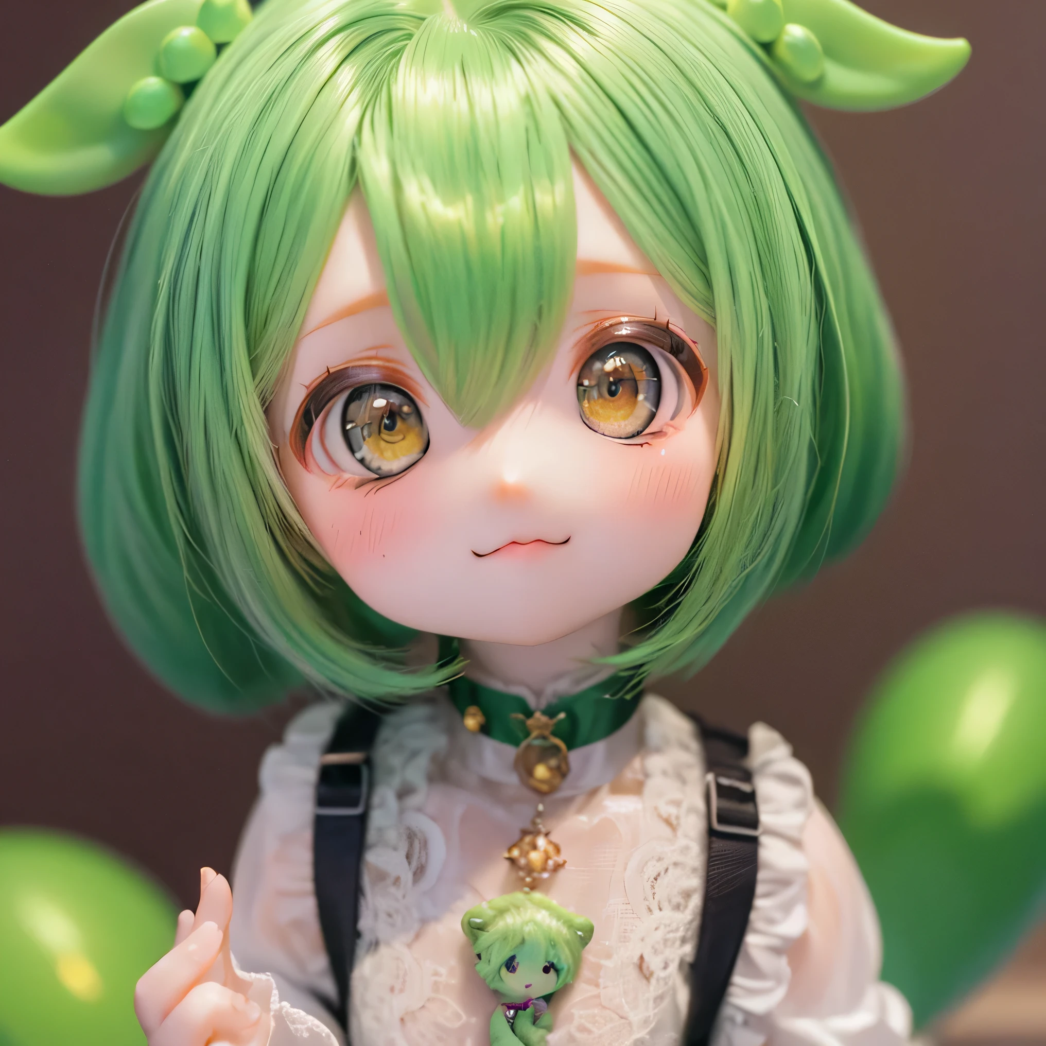    is cute  green-haired zundamon in playful pose, (   chibi), (((((( Mother )))))),        Detailed character design    ,      intricate detail in wet water ,     Super Real   ,      Photorealistic , 8k,     Masterpiece  ,      is high resolution,      bright color,      soft lighting  ,      natural light,  、Warm color scheme   ,  wonderful , Magical, Fantasy   ,    is cute ,    adorable, , Heartwarming