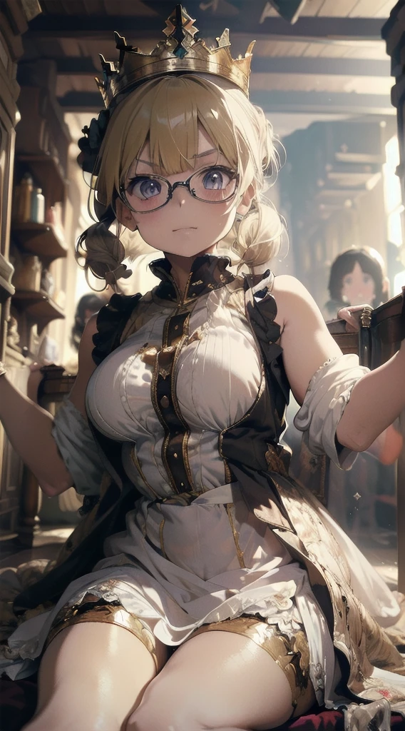 ((masterpiece )), (top quality), (best quality), ((ultra-detailed, 8k quality)), Aesthetics, Cinematic lighting, (detailed line art), Beautiful digital artwork, Exquisite digital illustration, absurdres,
BREAK,
beauty of elf girl, lady in the hat and round steel gear, sunglasses, victorian clothes, deep_cleavage, shiny skin,(steampunk_costume), corset, Hat, ((steampunk)), cinematography, crafted, elegant, Hippie Glasses Retro Round Metal, walking, Dynamic angle,
BREAK,
highly detailed of (elf), (1girl), perfect face, details eye, Bob cut hair, Blunt bangs, (hair between eye), blonde white hair, blue eyes, eyelashes, eyeshadow, pink eyeshadow, light smile, design art by Artgerm, by Kawacy, By Yoshitaka Amano,
BREAK,
((perfect anatomy)), nice body, medium breast, extremely detailed finger, best hands, perfect face, beautiful face, beautiful eyes, perfect eyes, perfect fingers, correct anatomy,