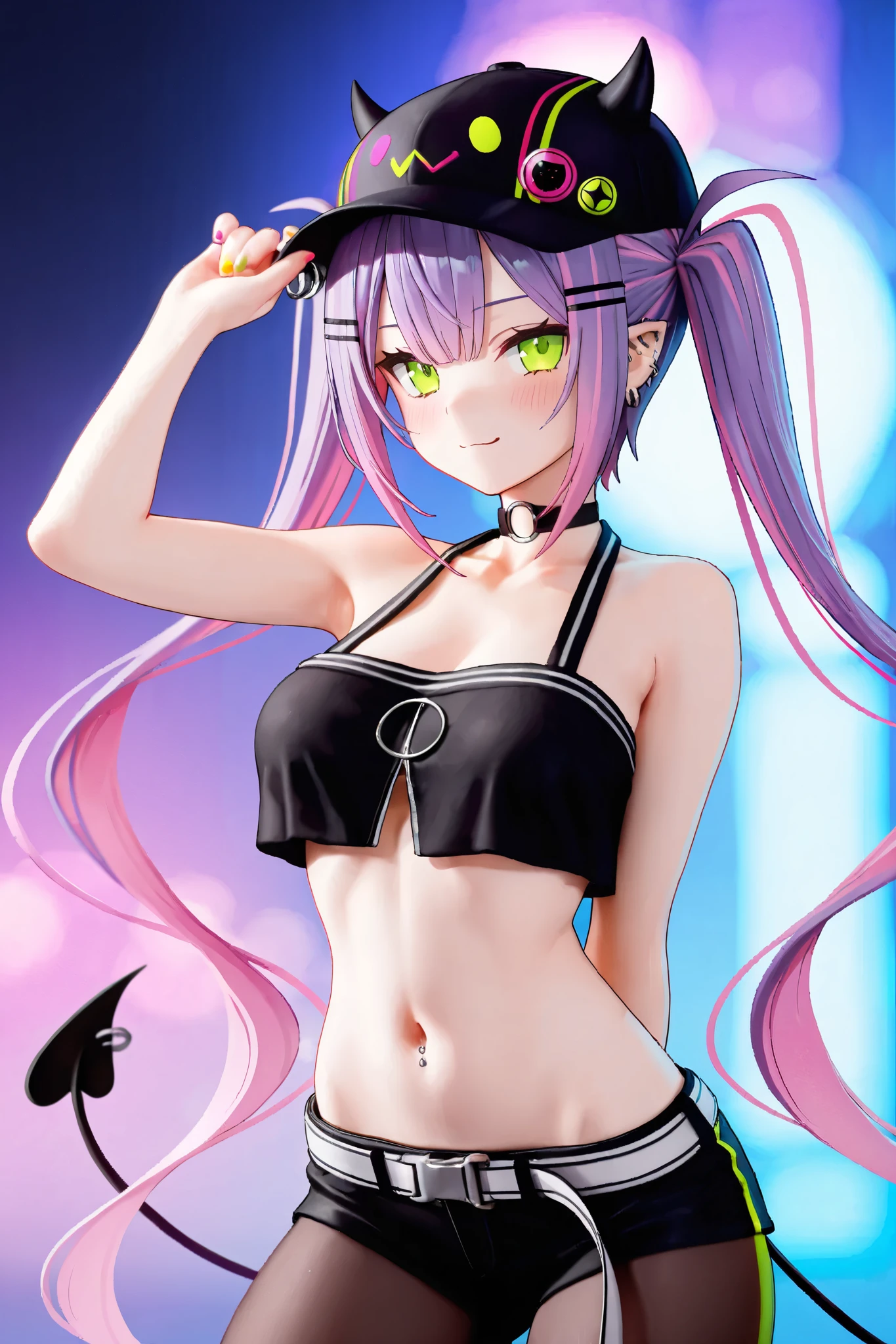 NSFW,masterpiece,Highest quality,High resolution,Super detailed,Shiro \(no game No life\),Long Hair,Multicolored Hair,Hair between the eyes,Gradient Hair,Yellow Eyes,Flat Chest,Bunny ears,Playboy Bunny,Streaks,casino,Embarrassed,blush,Leg spread