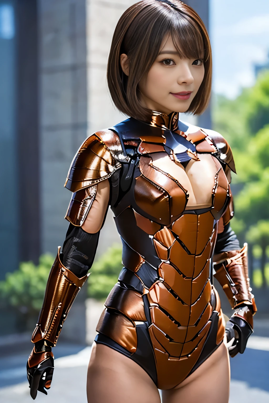 (high resolution,masterpiece,best quality,extremely detailed CG, anime, official art:1.4), realistic, photo, amazing fine details, all intricate, gloss and shiny,awesome many layers, 8k wall paper, 3d, sketch, kawaii, illustration,( solo:1.4), perfect female proportion,villainess, (fusion of dark brown cockroach and lady:1.4), (brown cockroach form lady:1.2), (brown cockroach lady:1.2), (fusion:1.2), (solo:1.4), (evil smile:1.2), muscular, abs, (cockroach brown exoskeleton bio insect suit:1.4), (cockroach brown exoskeleton bio insect armor:1.2), (brown transparency cockroach wing:1.4), (brown cockroach antennae:1.3),