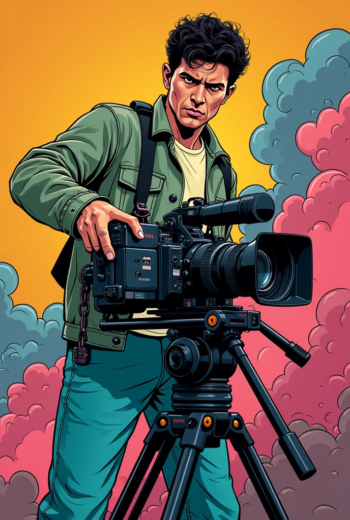 cartura , comic, Camerographer, without gender, loading equipment, Shooting ,