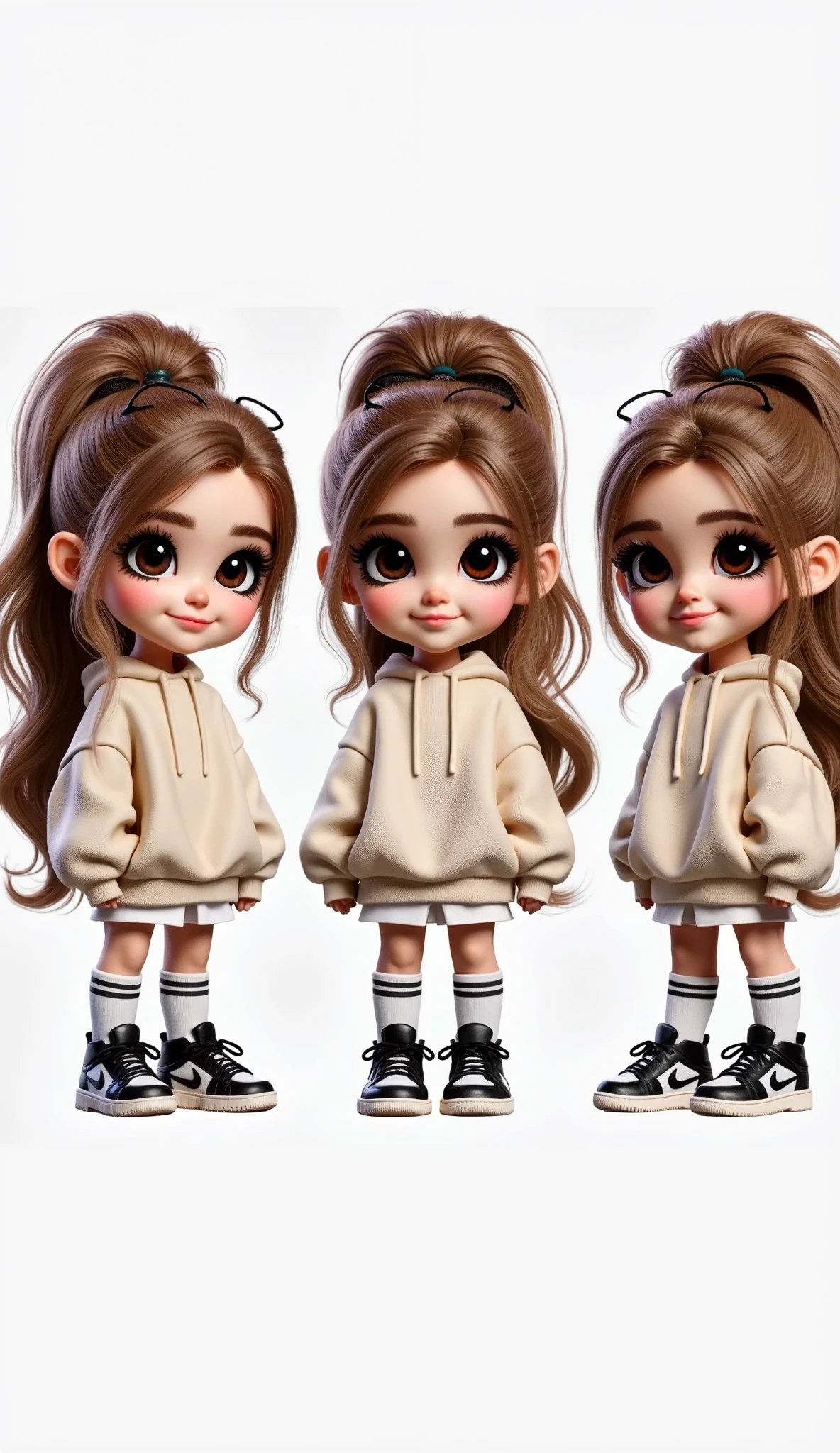 Cartoon girl in yellow hoodie and jeans posing for photo, cute cartoon character, adorable digital painting, cute character, Cute digital art, render of a cute 3d anime girl, cute detailed digital art, cute 3 d render, realistic cute girl painting, cute cartoon style, Cartoon character, highly detailed character, cute portrait, animation character, cute young girl