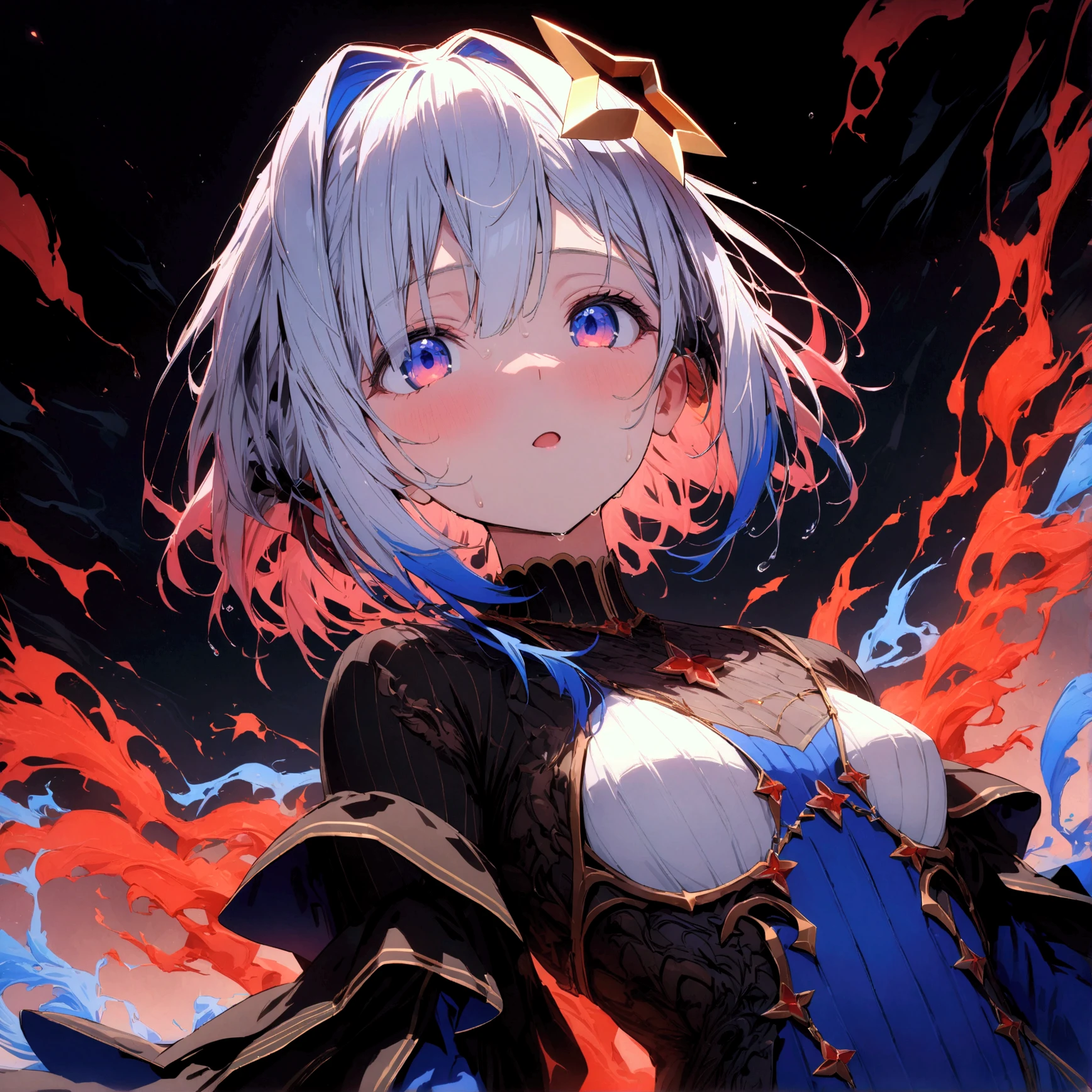 ayanami rei, anatomically correct,solo,xianxia,Close-up shot,xianxia