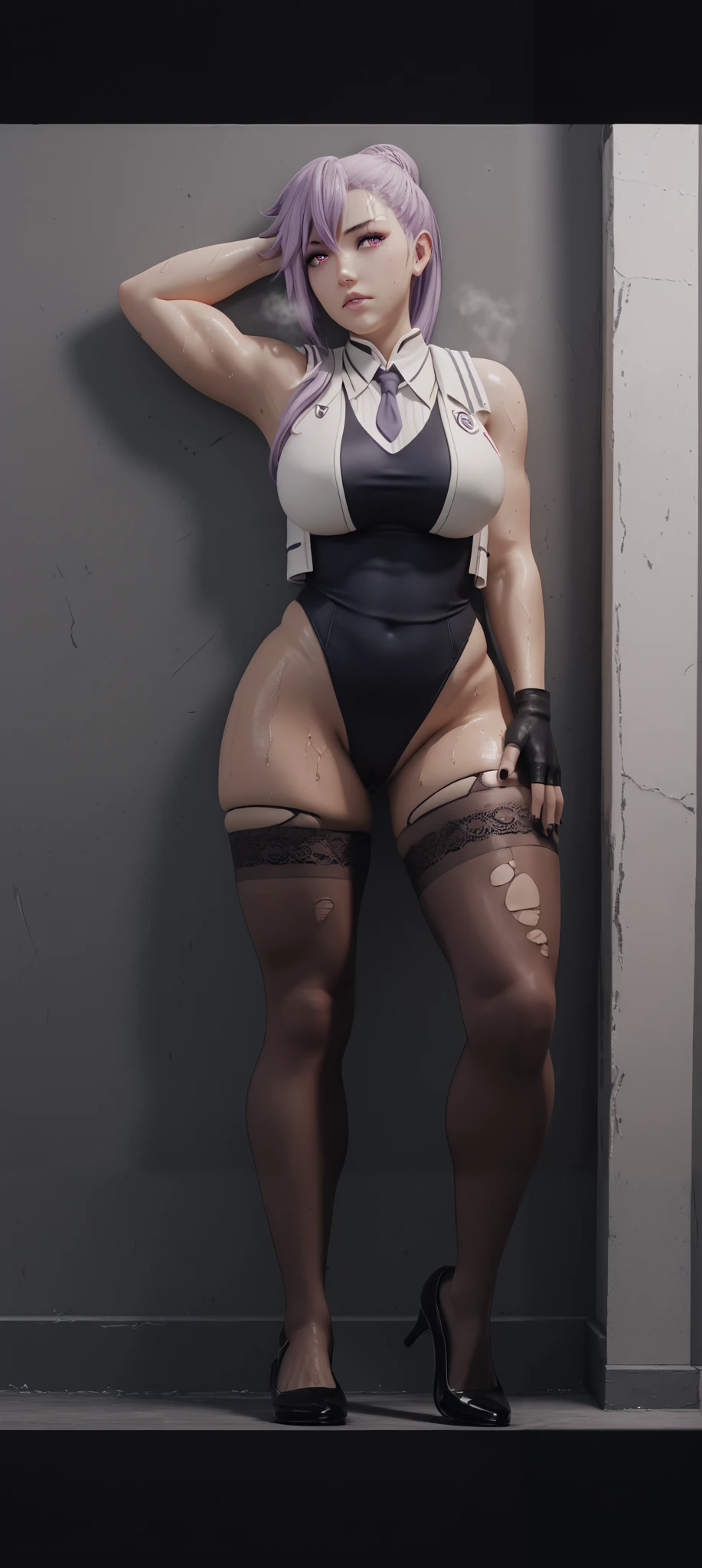 (Furina), 1 girl, blue eyes, blue hair, Quiff, ahoge, hair over one eye, light blue hair, short hair, nails painted light blue, has short, transparent black panties, small transparent women's lingerie, (thighs muscular), muscular belly, big ass, thin waist, (large breasts), standing, barefoot, (((full body photo))),Top tem, BRAKE looking at the viewer, BREAK INTO THE house, BREAK (work art: 1.2), best quality, Very high resolution, 8K Unity Wallpaper, (artwork: 0.8), (beautiful detailed eyes: 1.6), Extremely detailed face, perfect lighting, extremely detailed CG (perfect hands, perfect anatomy) ,