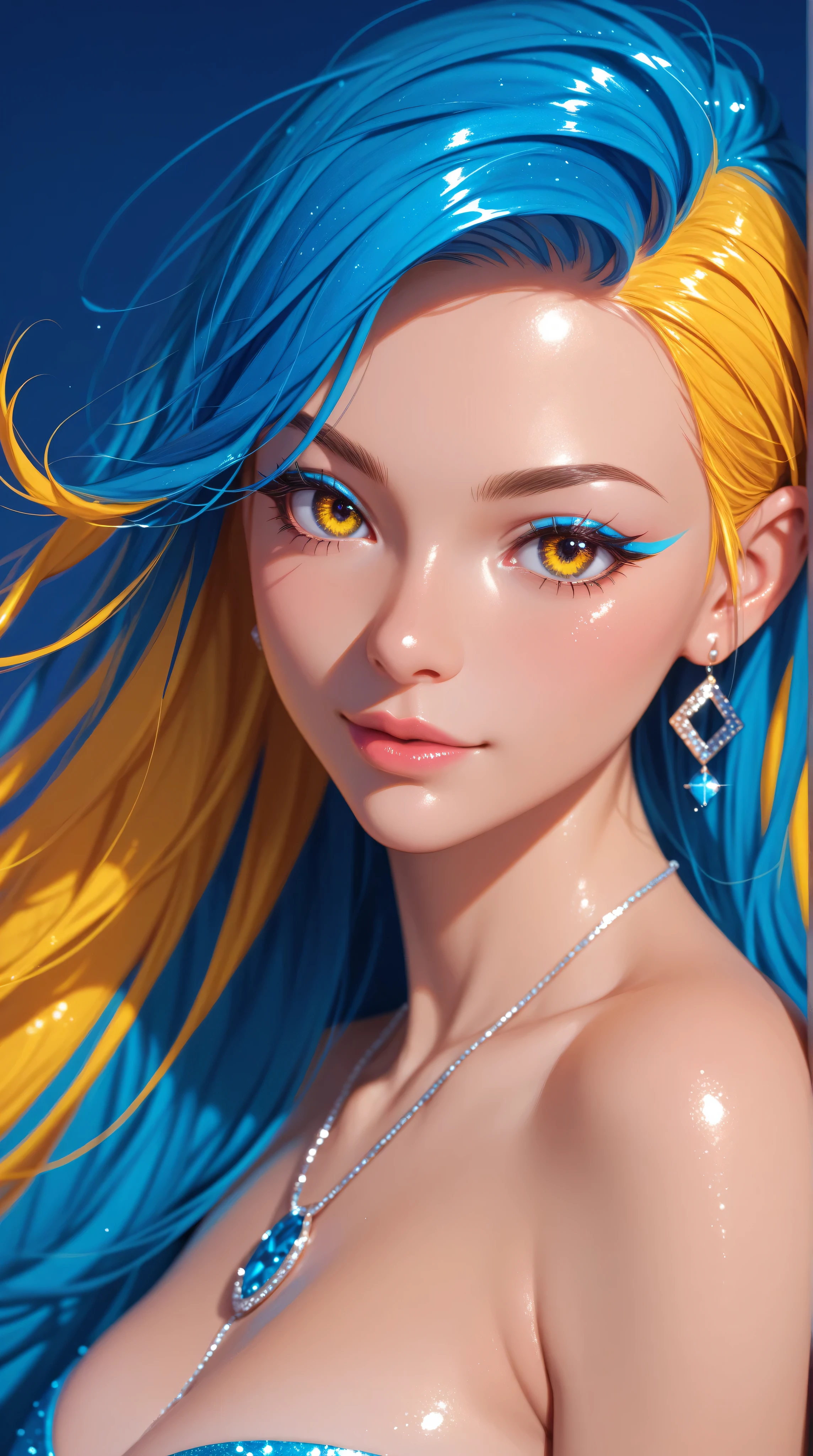 Kizi，Highly detailed, Amazing work，Vitreous luster,((clean backdrop))，In purple，(((blue colors)))，red color，yellow colour，Best quality at best，clean backdrop