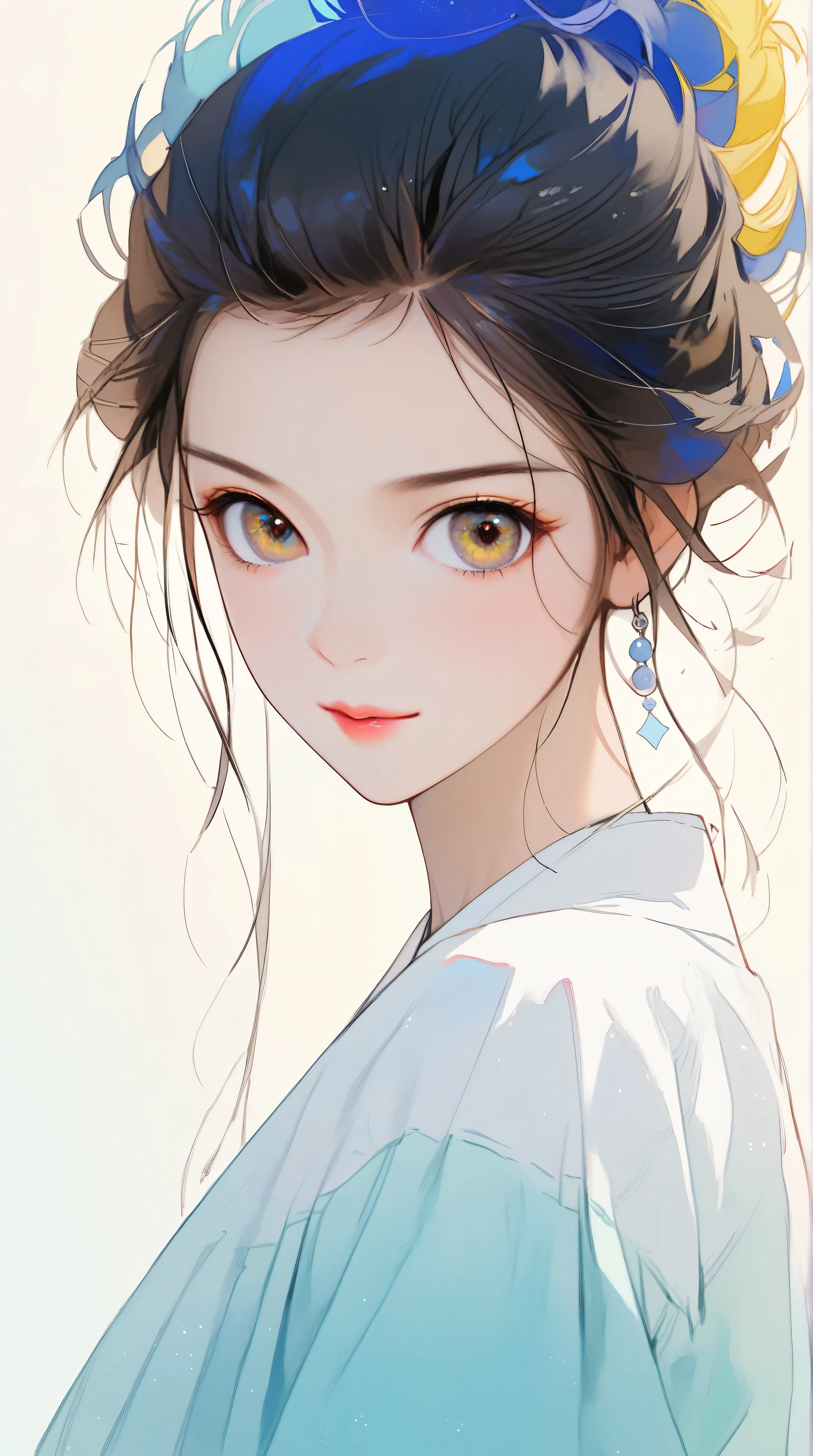 Kizi,Highly detailed, Amazing work,Vitreous luster,((clean backdrop)),In purple,(((blue colors))),red color,yellow colour,Best quality at best,clean backdrop